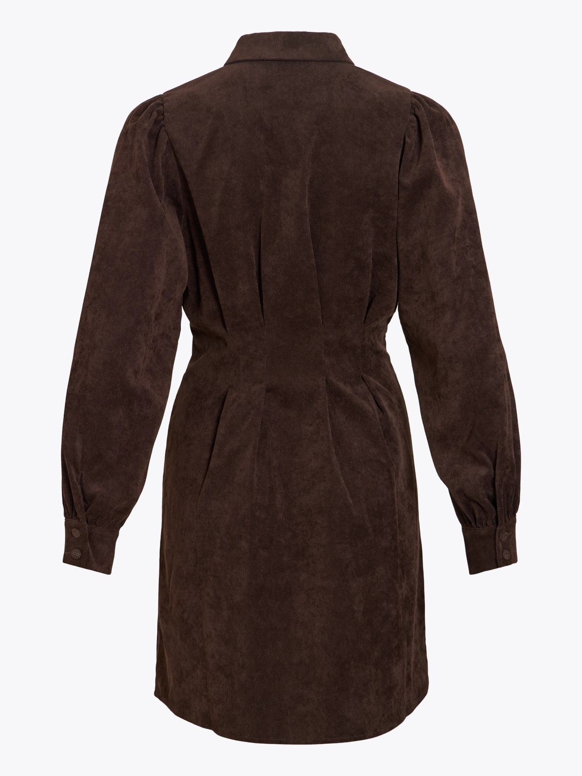 Vila Cordu Long Sleeve Shirt Dress Coffee Bean
