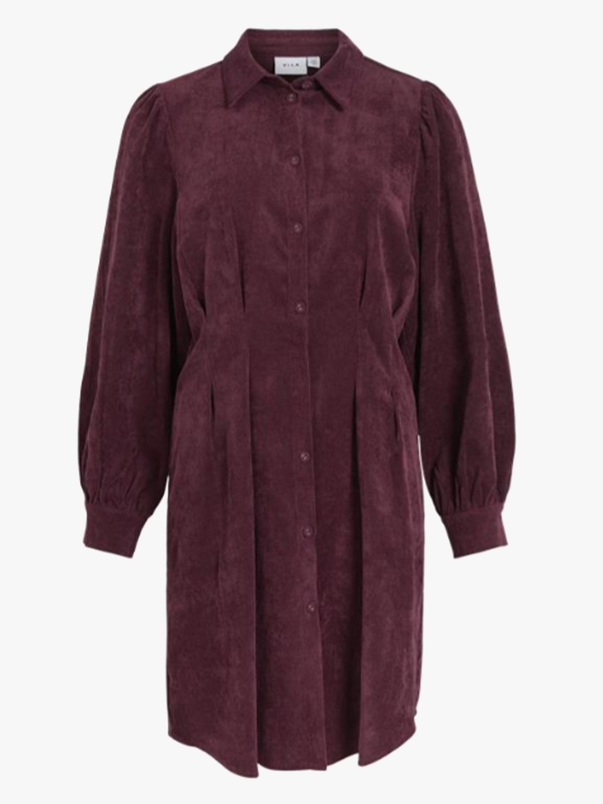 Vila Cordu Long Sleeve Shirt Dress Fig