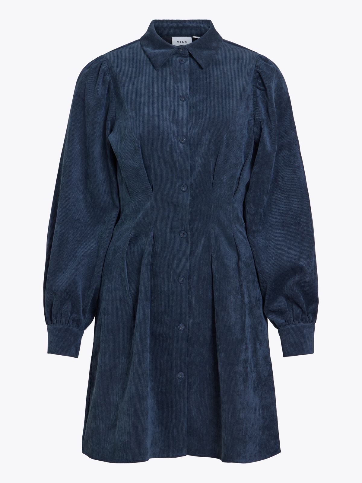 Vila Cordu Long Sleeve Shirt Dress Navy Blazer