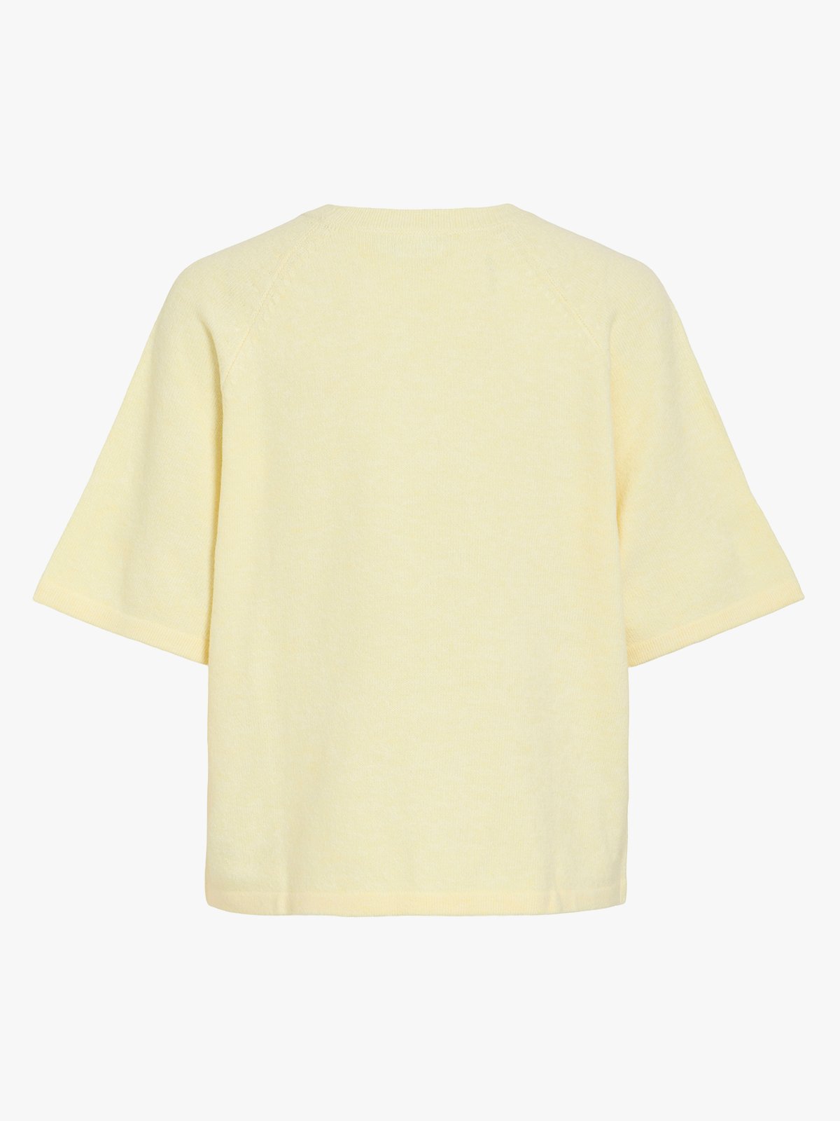 Vila Liga 2/4 O-Neck Knit Top Pastel Yellow