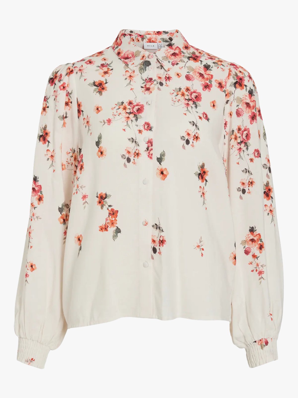 Vila Elma Bai Long Sleeve Shirt Cloud Dancer
