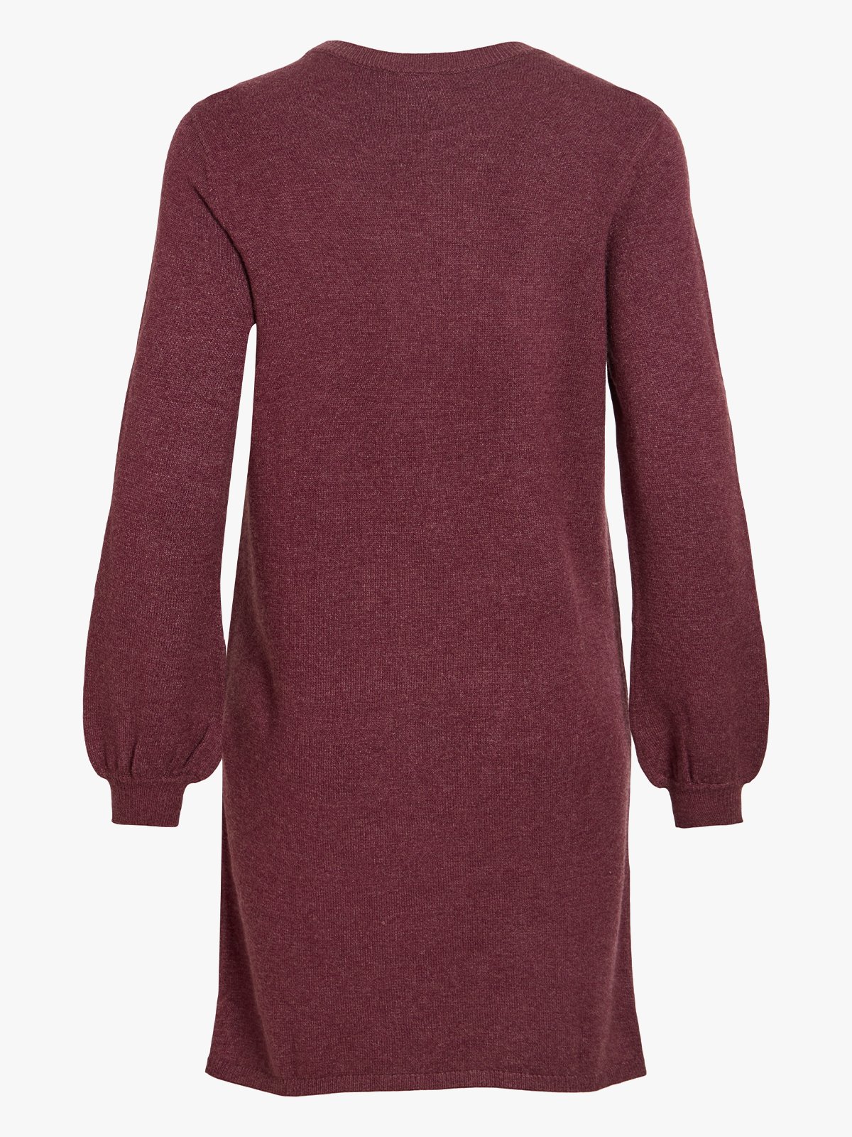 Vila Ril Volume Sleeve Knit Dress Port Royale Dark Melange
