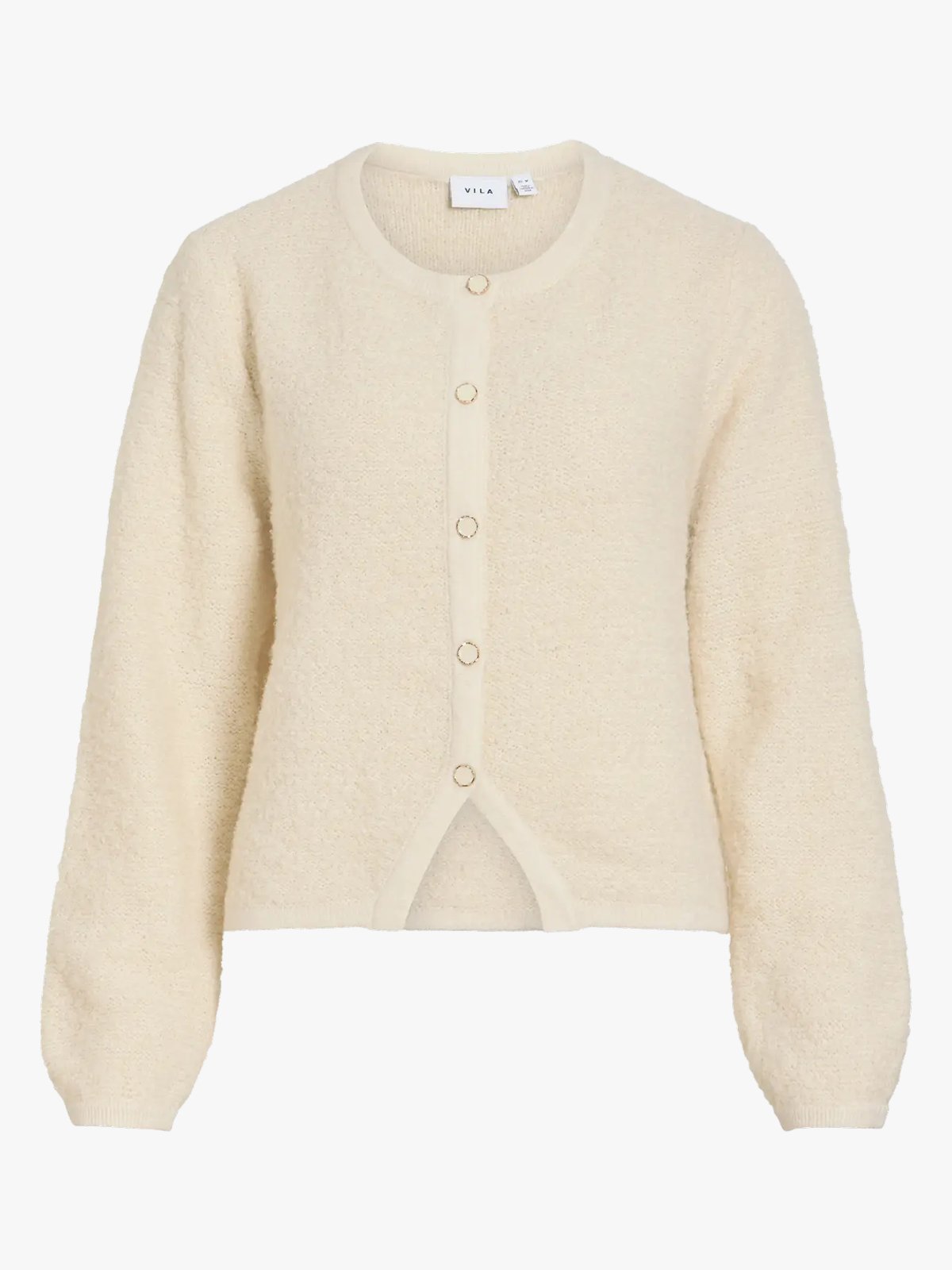Vila Pigga O-Neck Long Sleeve Knit Jacket Birch