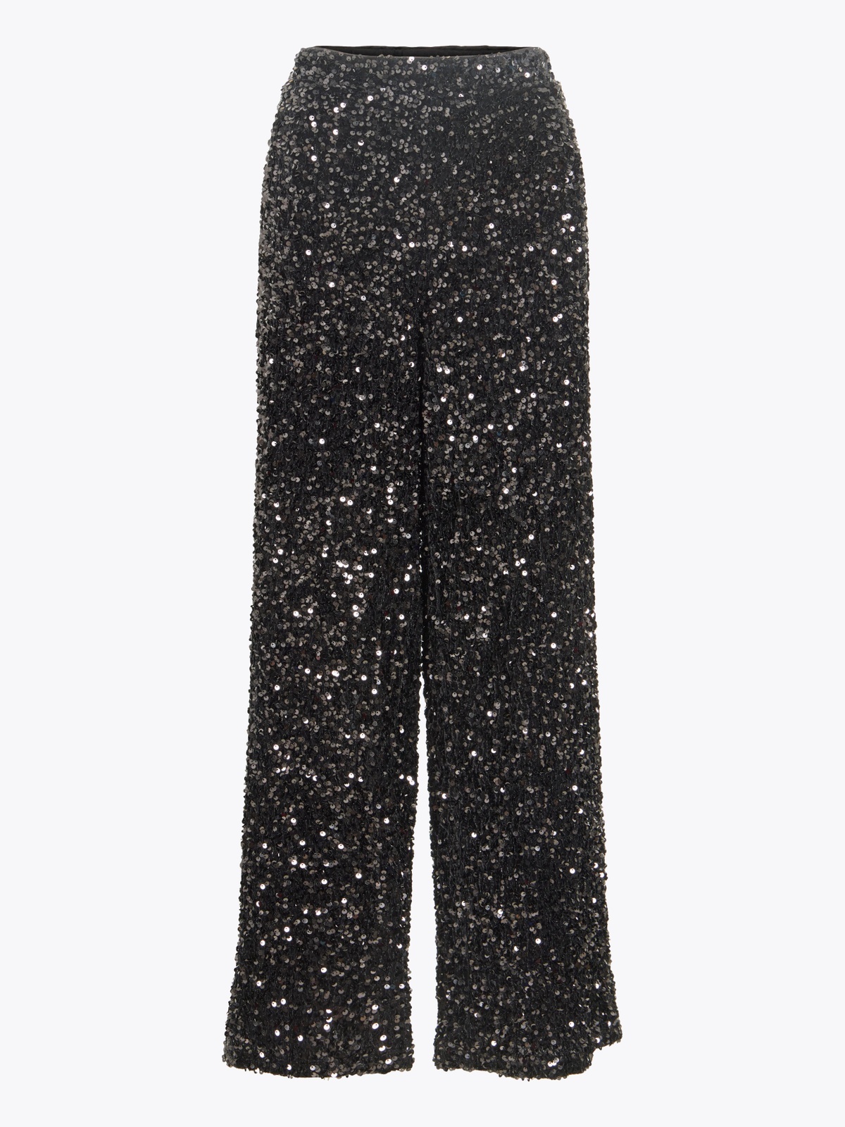Vila Faith High Waist Wide Pants Sort