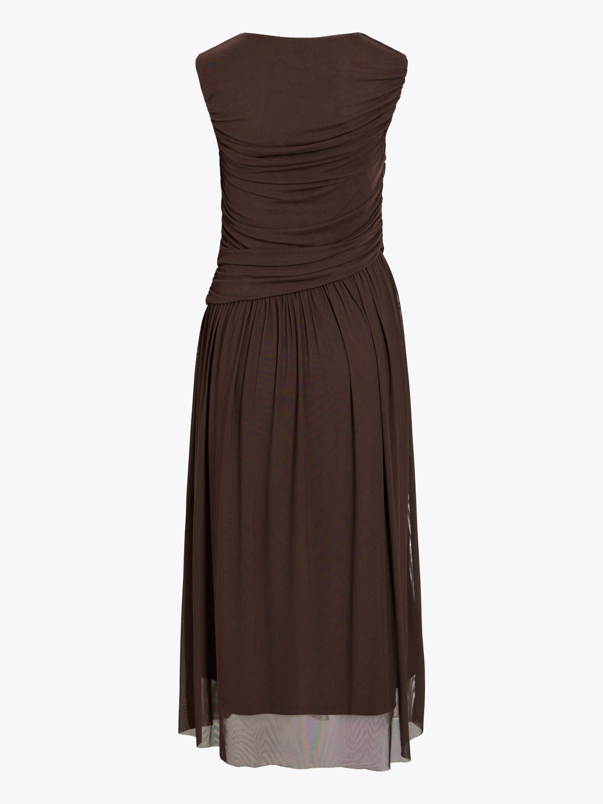 Vila Saya Sleeveless Midi Dress Brun