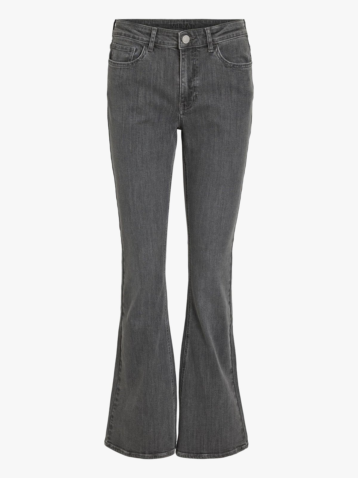 Vila Betty RW Flared Jeans Grey Denim