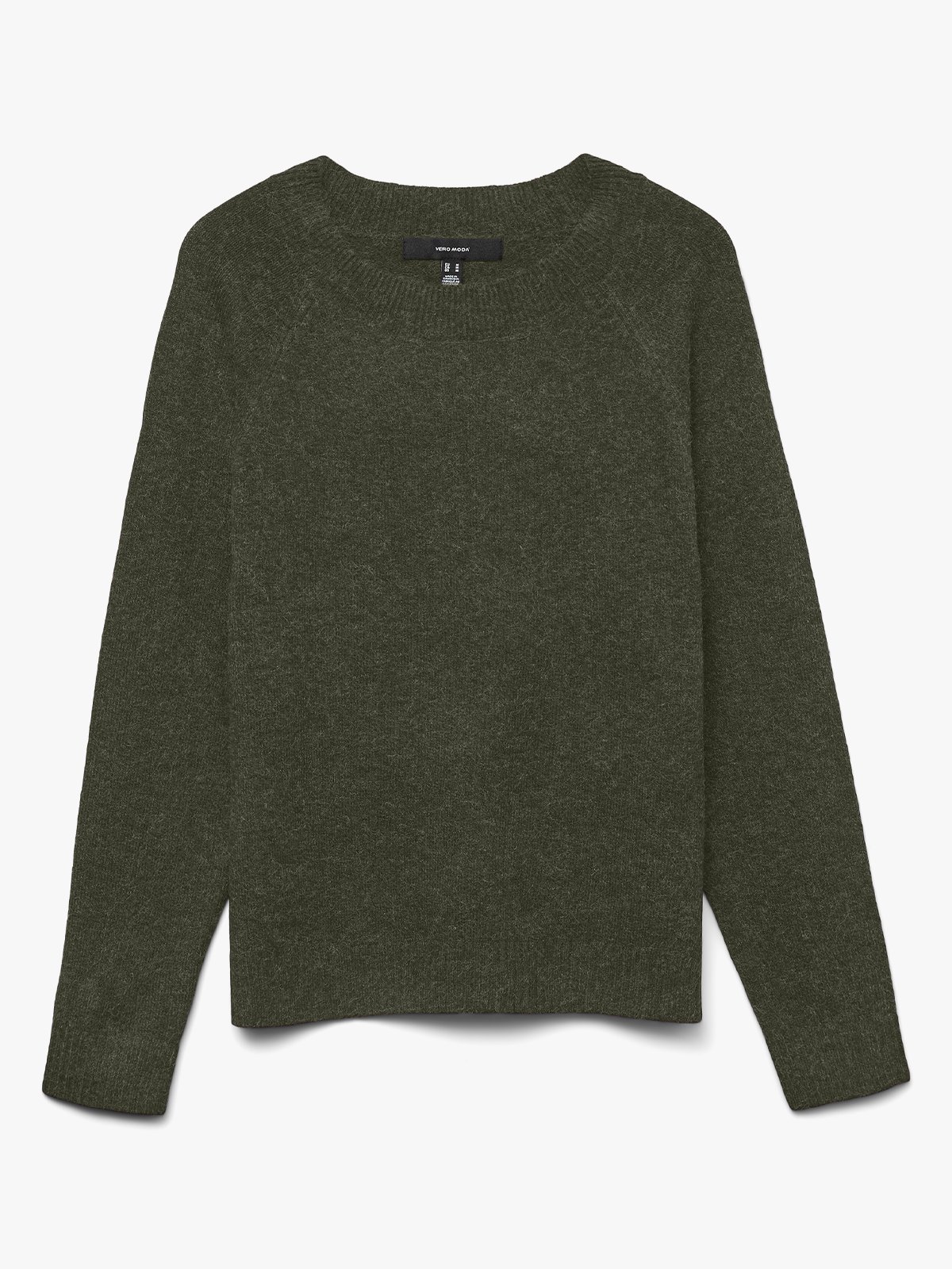 Vero Moda Doffy Long Sleeve O-Neck Blouse Forest Night W. Black Melange
