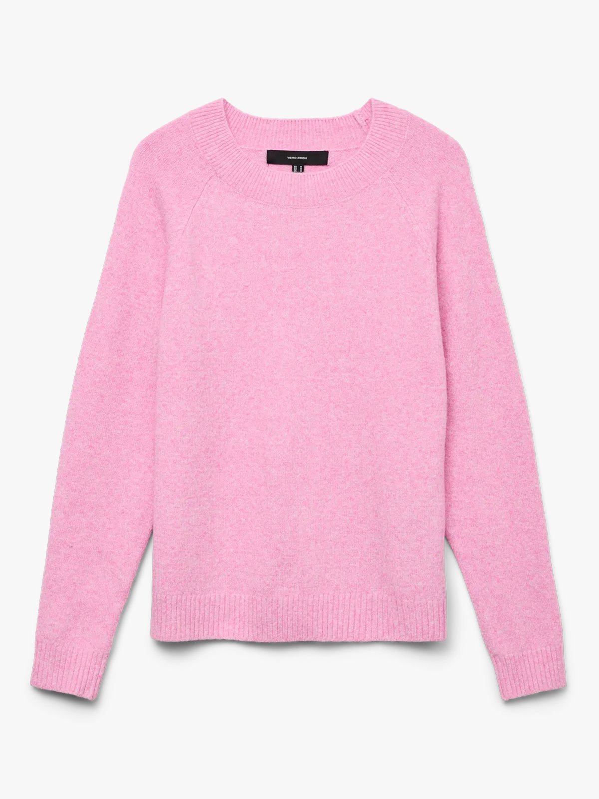 Vero Moda Doffy Long Sleeve O-Neck Blouse Fuchsia Pink Melange