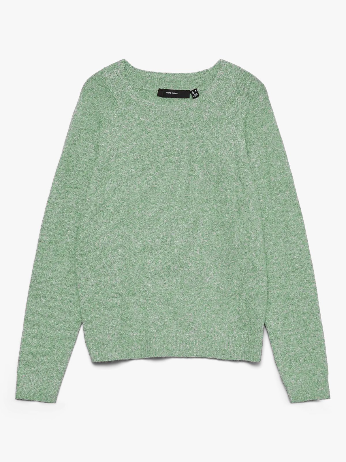 Vero Moda Doffy Long Sleeve O-Neck Blouse Mistletoe w. White Melange