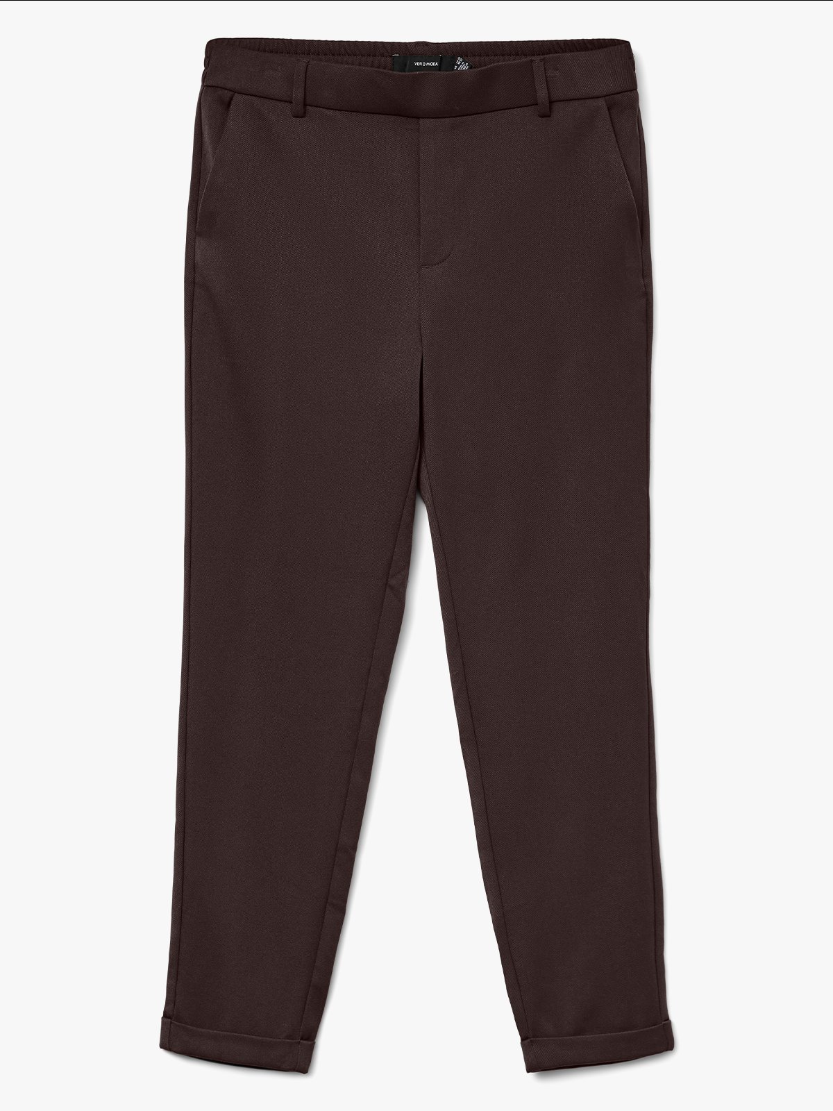 Vero Moda Maya Mid Waist Loose Solid Pant Chocolate Torte
