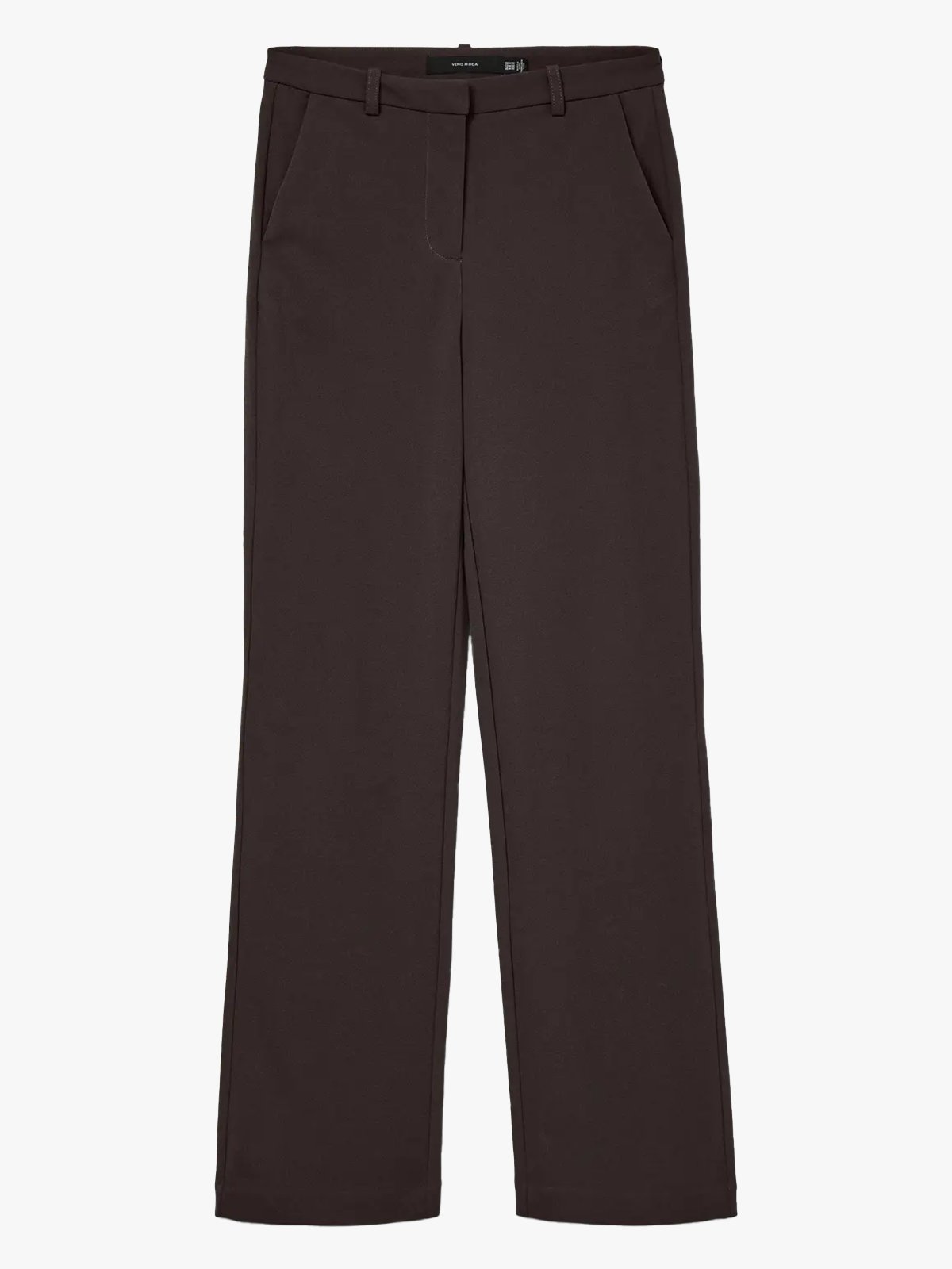 Vero Moda Zamira Mid Waist Straight Pant Chocolate Torte