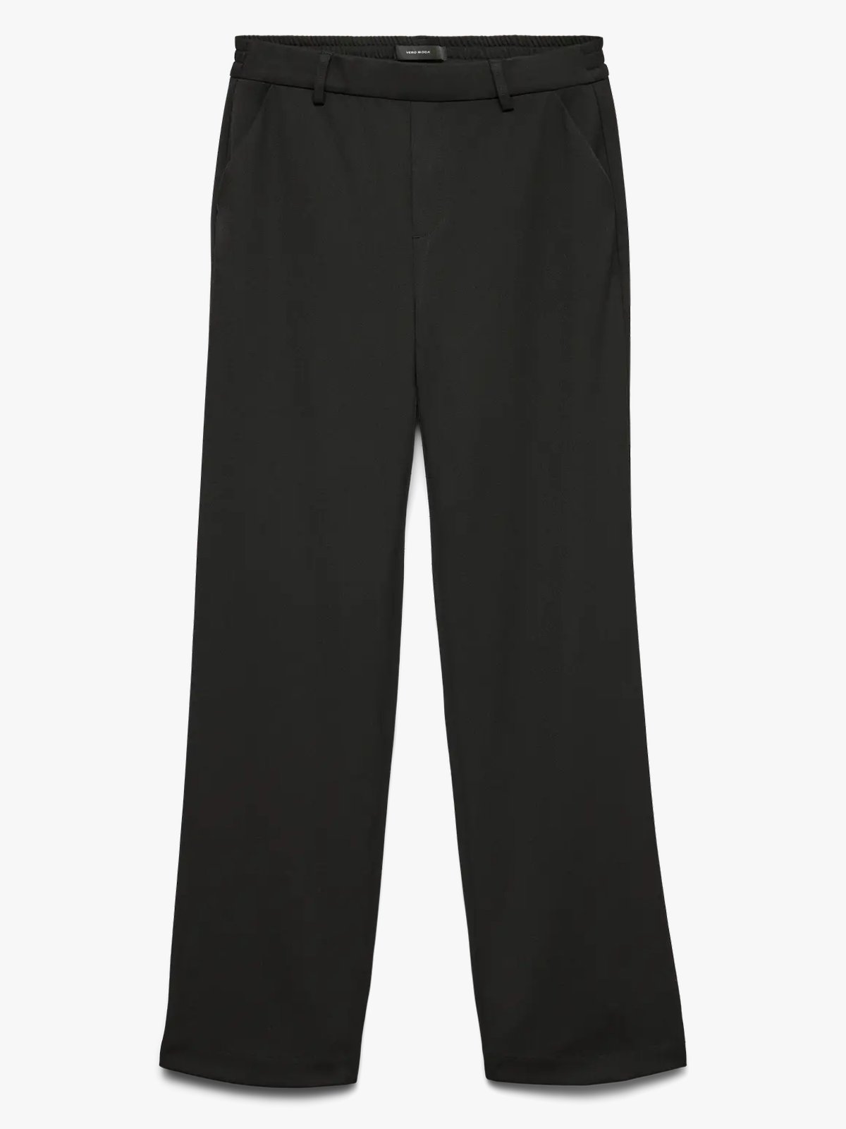 Vero Moda Maya Mid Waist Straight Solid Pant Black