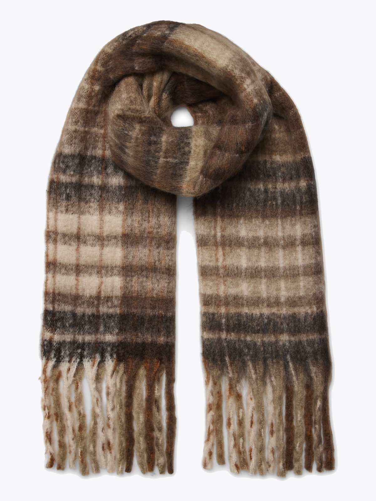 Vero Moda Ivy League Scarf Cocoa Brown