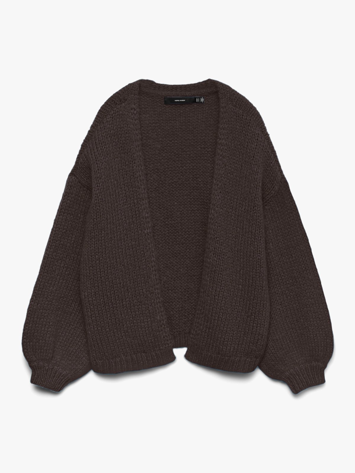Vero Moda Maybe Long Sleeve Open Cardigan Chocolate Torte