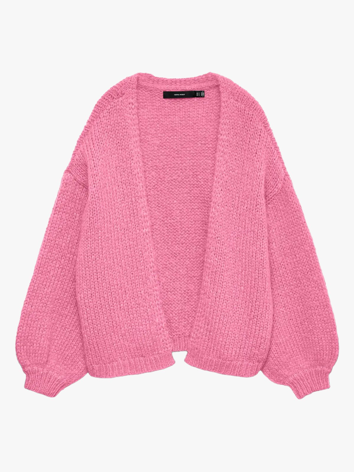 Vero Moda Maybe Long Sleeve Open Cardigan Pink Cosmos