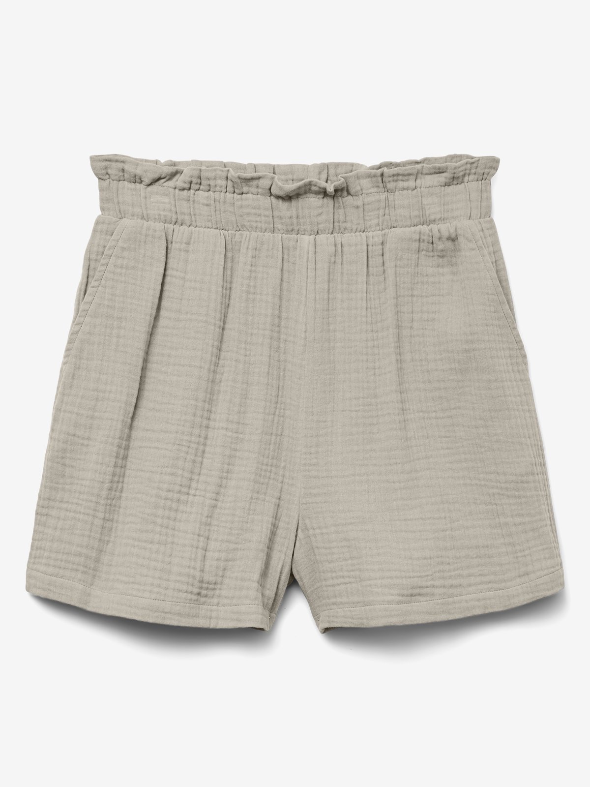 Vero Moda Natali High Waist Shorts Silver Lining