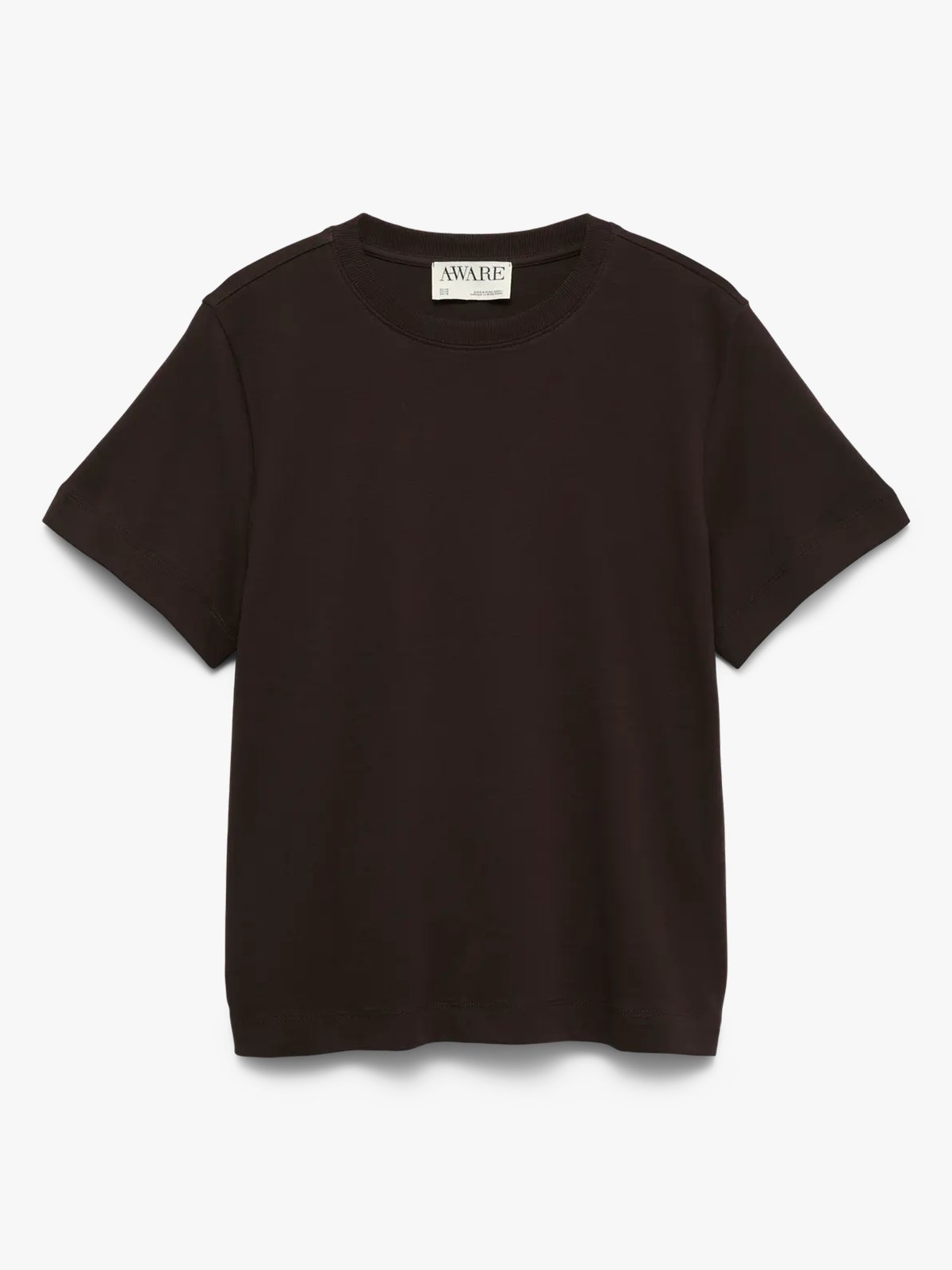 Vero Moda Aware Naima Short Sleeve O-Neck T-shirt Chocolate Torte