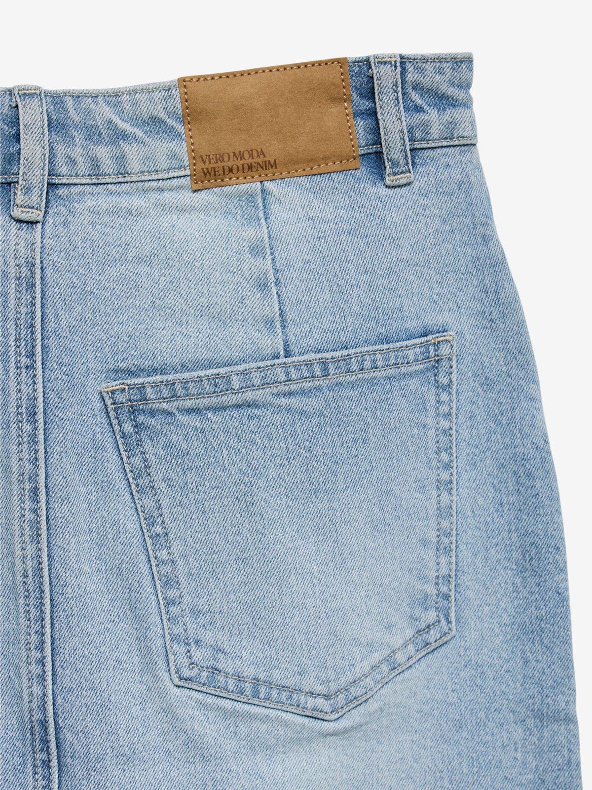 Vero Moda Veri HR Calf Denim Skirt Light Blue Denim
