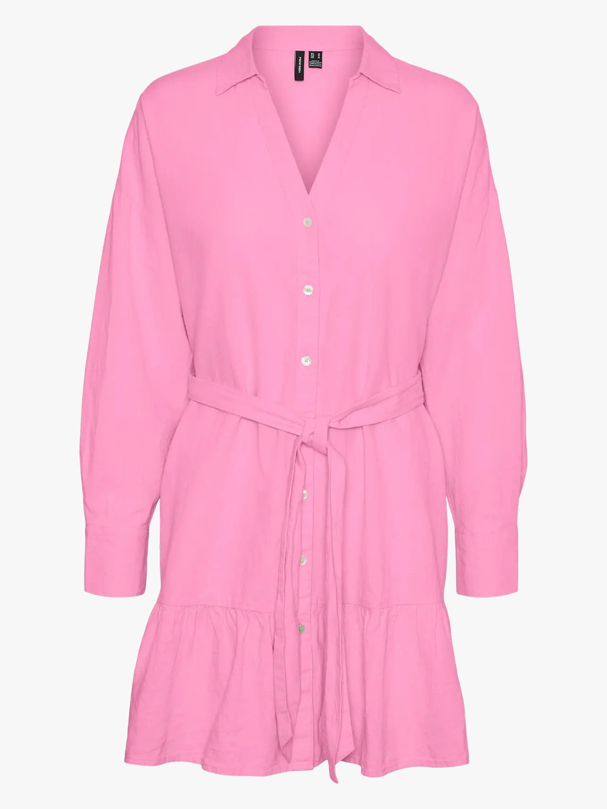 Vero Moda Lina Long Sleeve Short Dress Bonbon