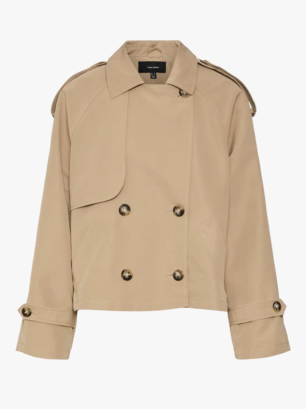 Vero Moda Chloe Short Trenchcoat Silver Mink