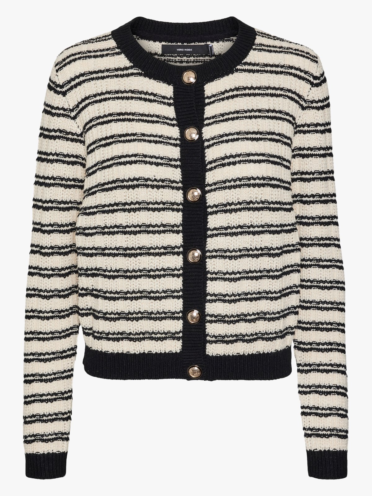Vero Moda Charlot Long Sleeve O-Neck Cardigan Black w. Birch