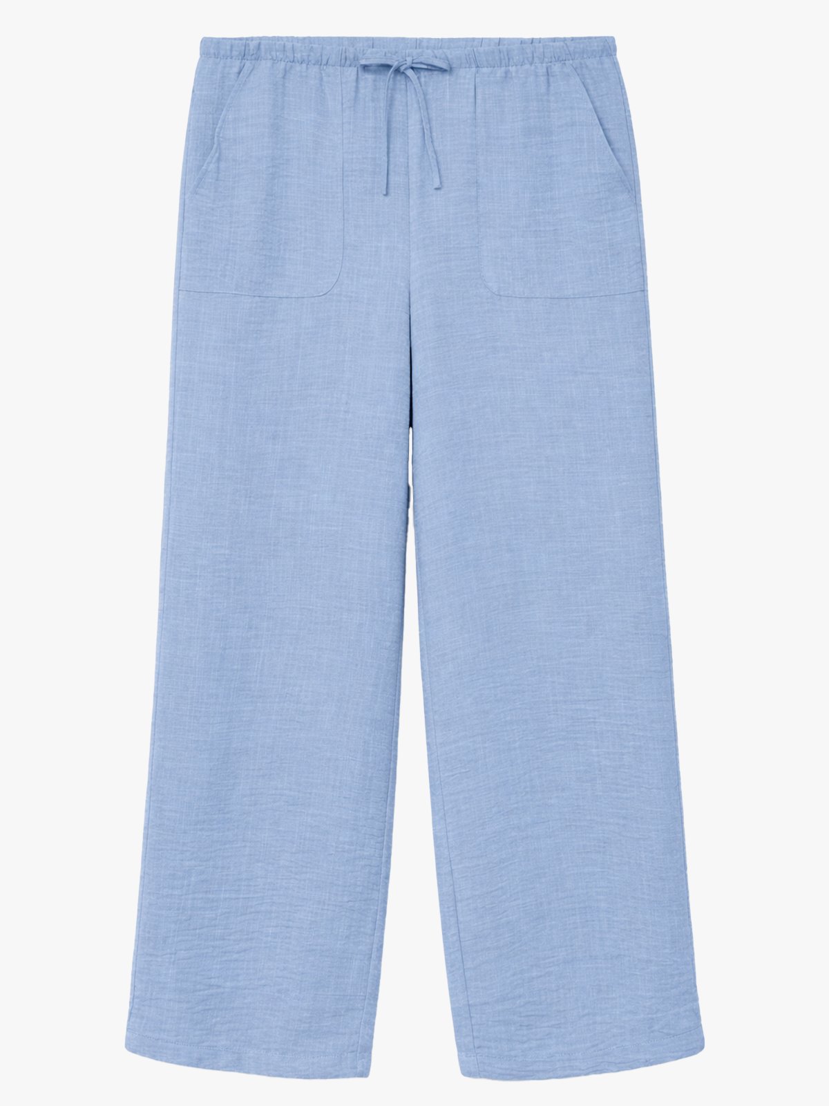 Vero Moda Melaney High Waist Loose Pant Chambray Blue Melange