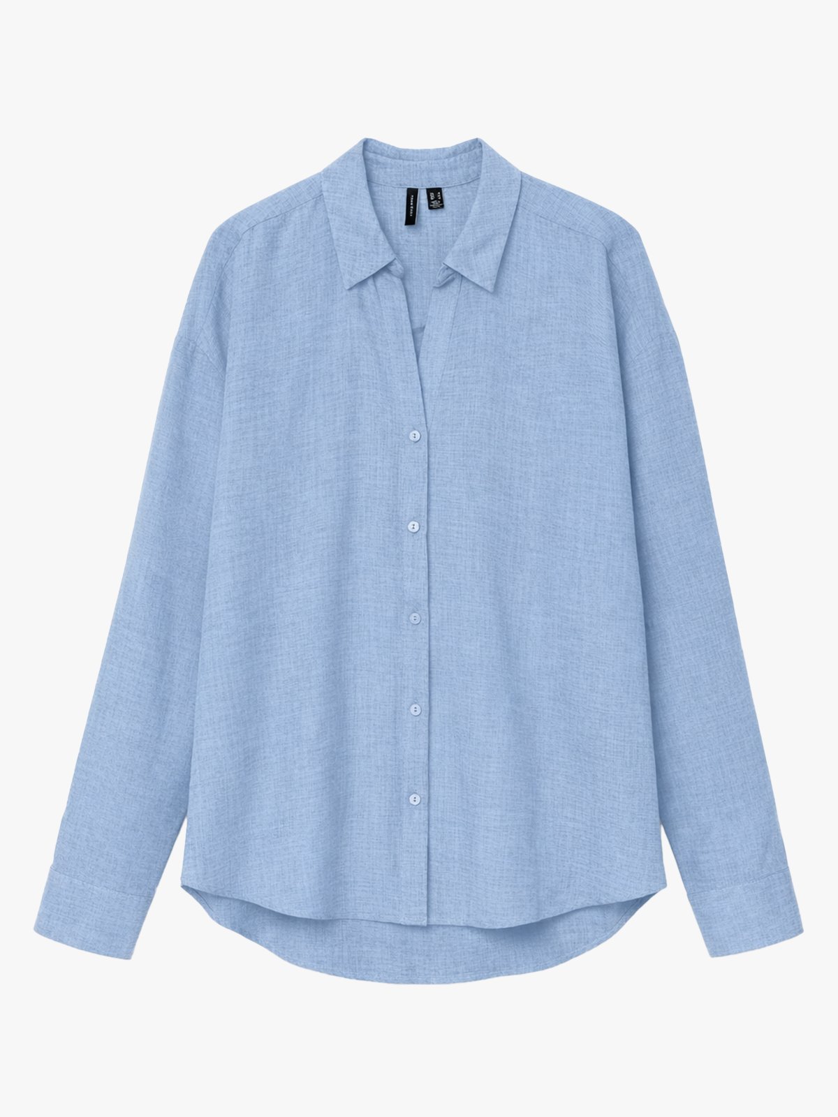 Vero Moda Melaney Queeny Long Sleeve Shirt Chambray Blue Melange