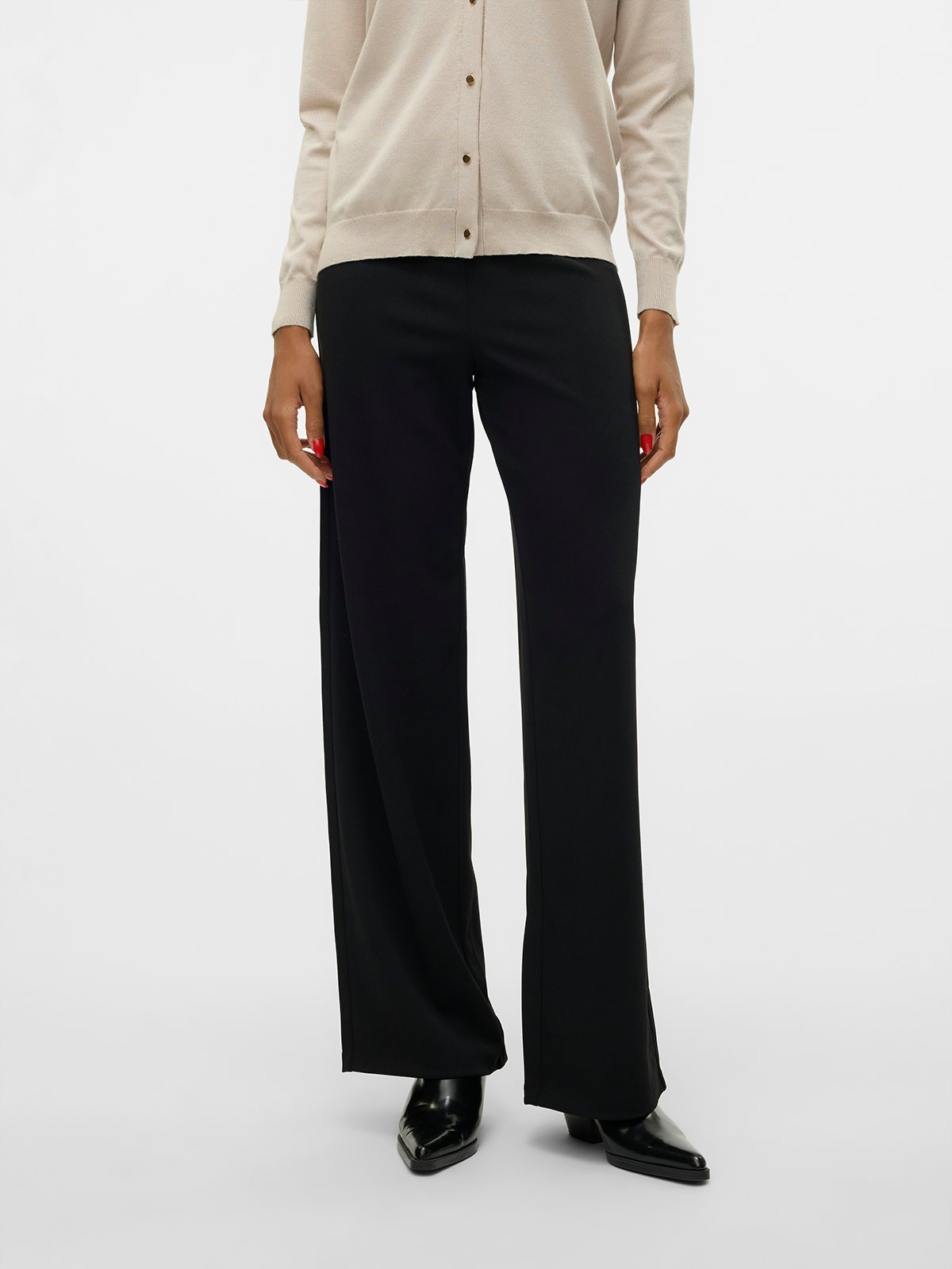 Vero Moda Berlin Zamira Midwaist Wide Pant Black