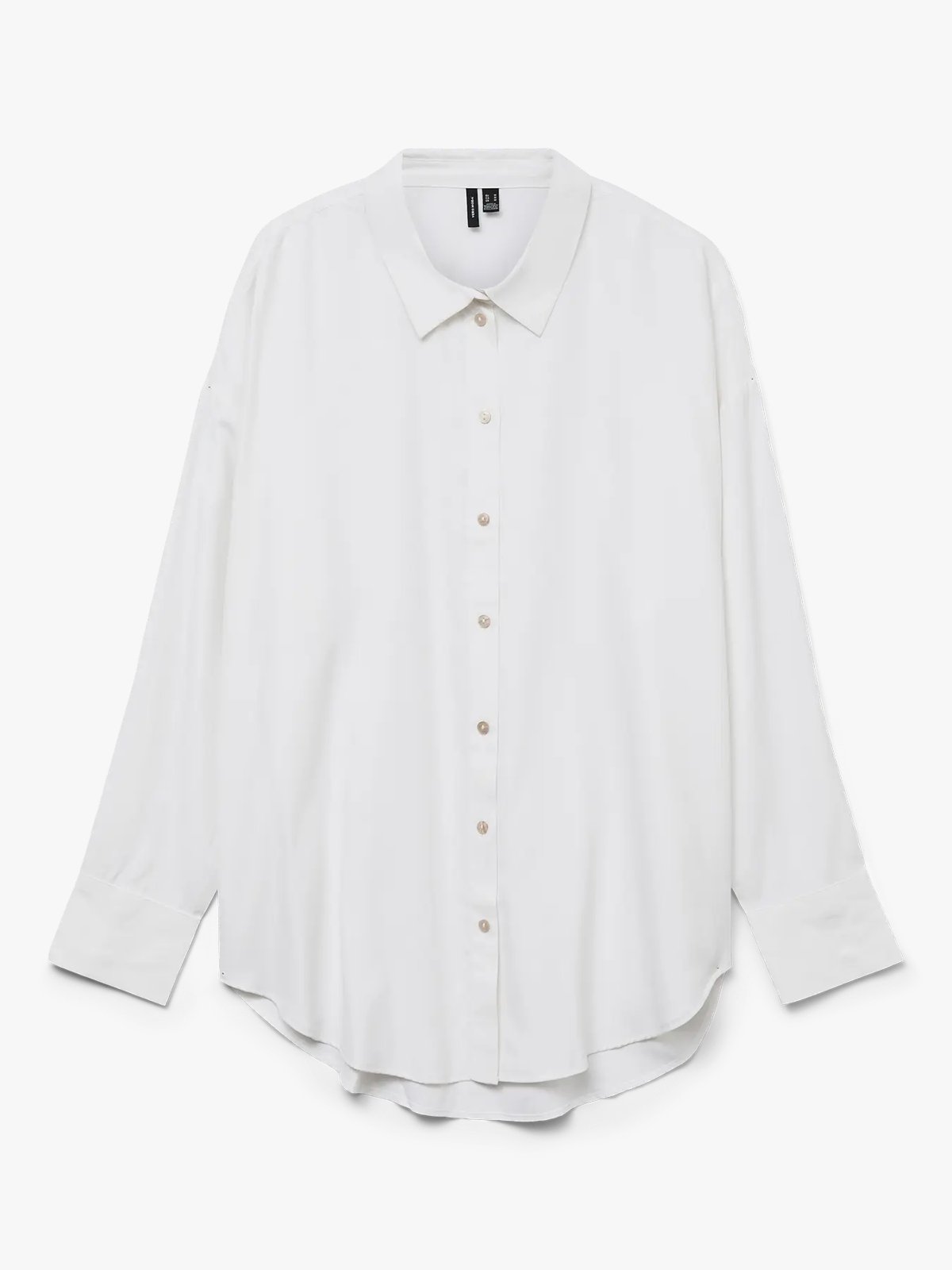 Vero Moda Nora Long Sleeve Oversize Shirt Bright White