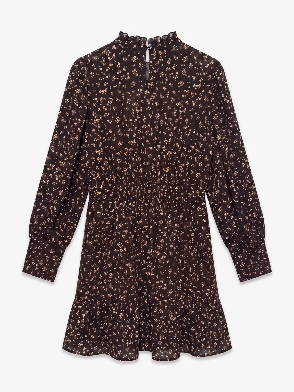 Vero Moda Aware Noelle Long Sleeve High Neck Short Dress Chocolate Torte Parfait Pink
