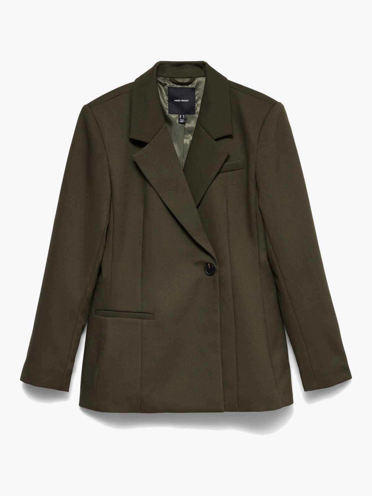 Vero Moda Elma Long Sleeve Fitted Blazer Forest Night