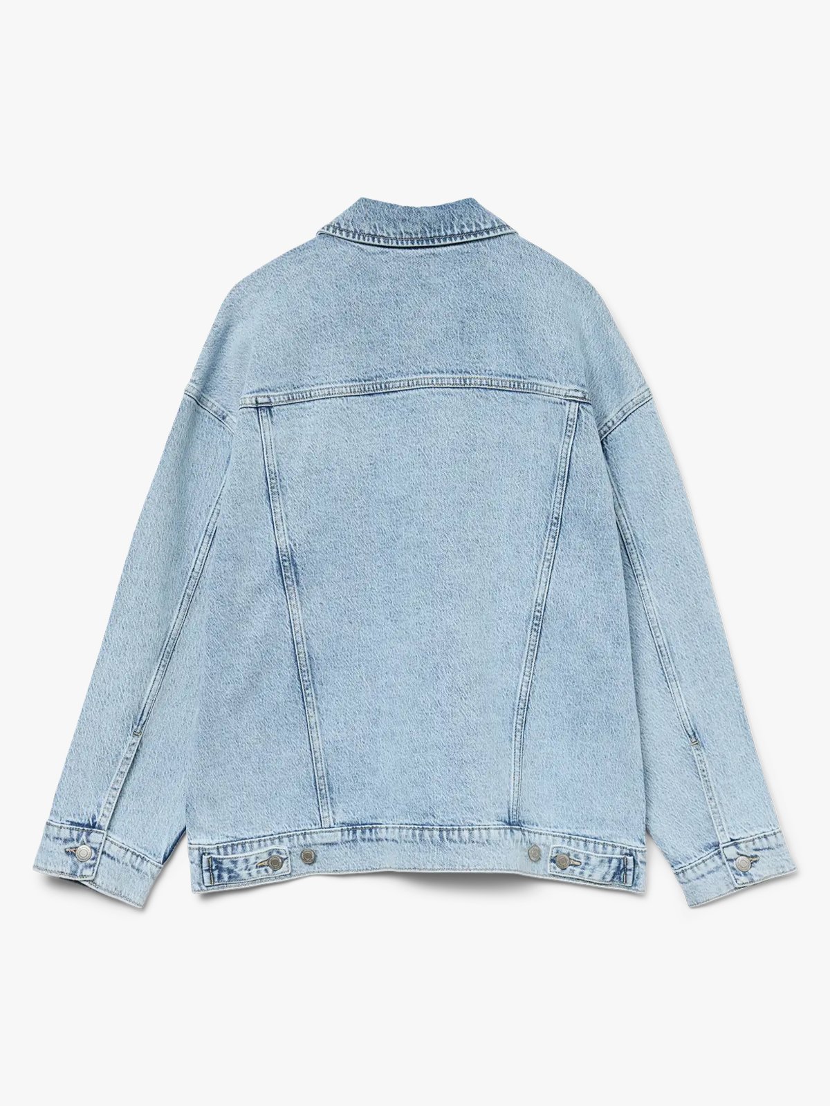 Vero Moda Tessa Long Sleeve Oversize Denim Jacket Light Blue Denim