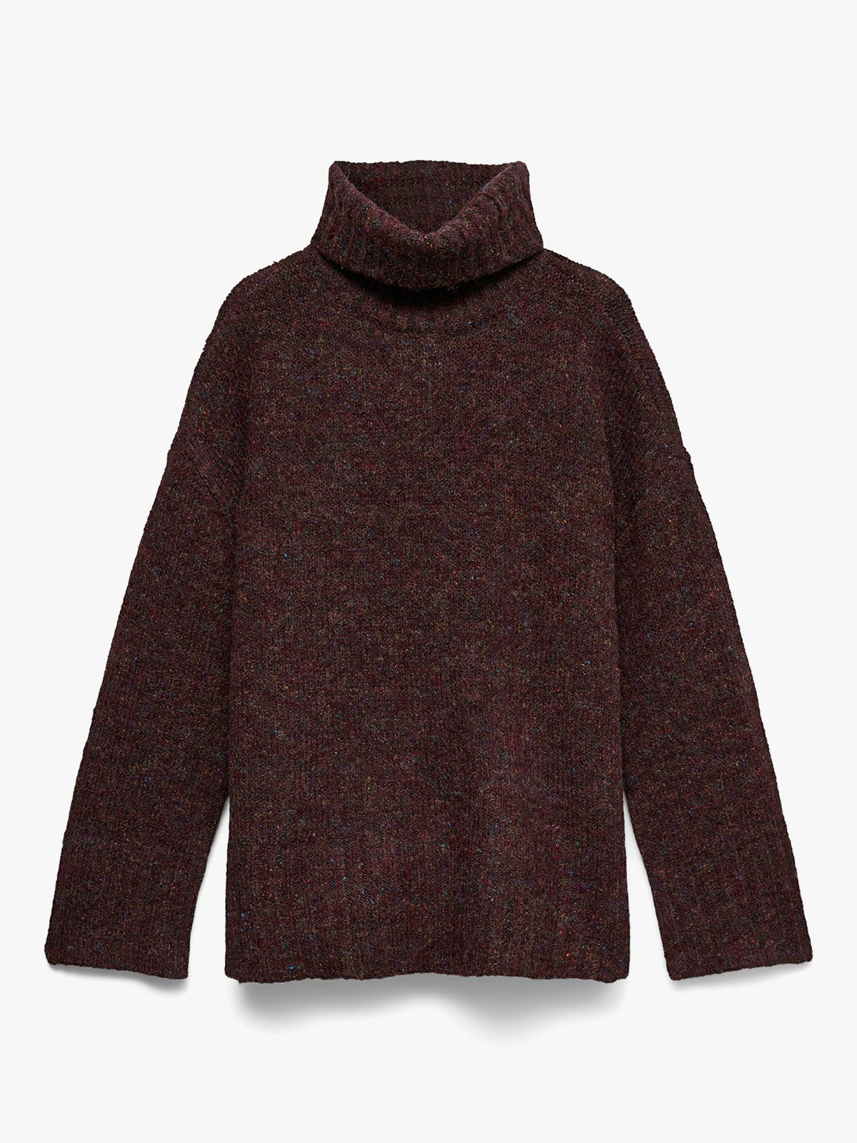 Vero Moda Ingrid Long Sleeve Roll Neck Pullover Winetasting