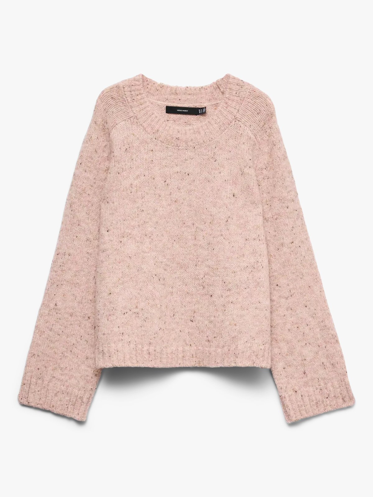 Vero Moda Ingrid Long Sleeve O-Neck Pullover Pink Dogwood w. Melange