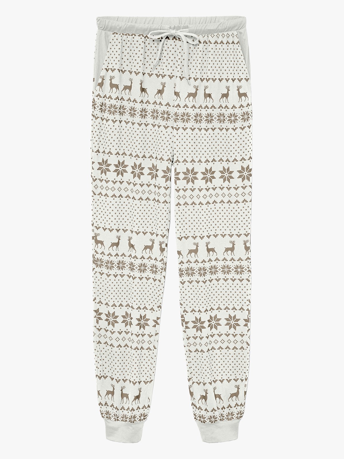Vero Moda Chris NW Pants XMAS Cloud Dancer / Silver Mink xmas