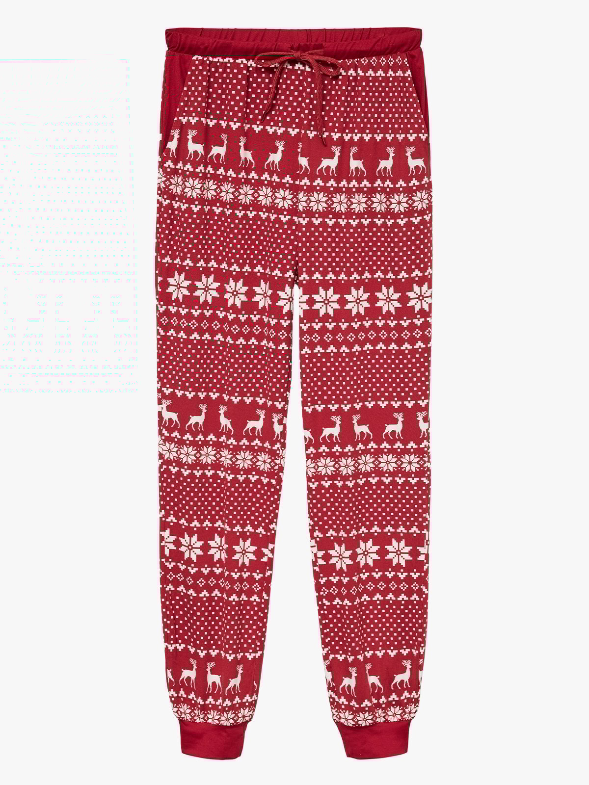 Vero Moda Chris NW Pants XMAS Karanda Red / Snow white xmas