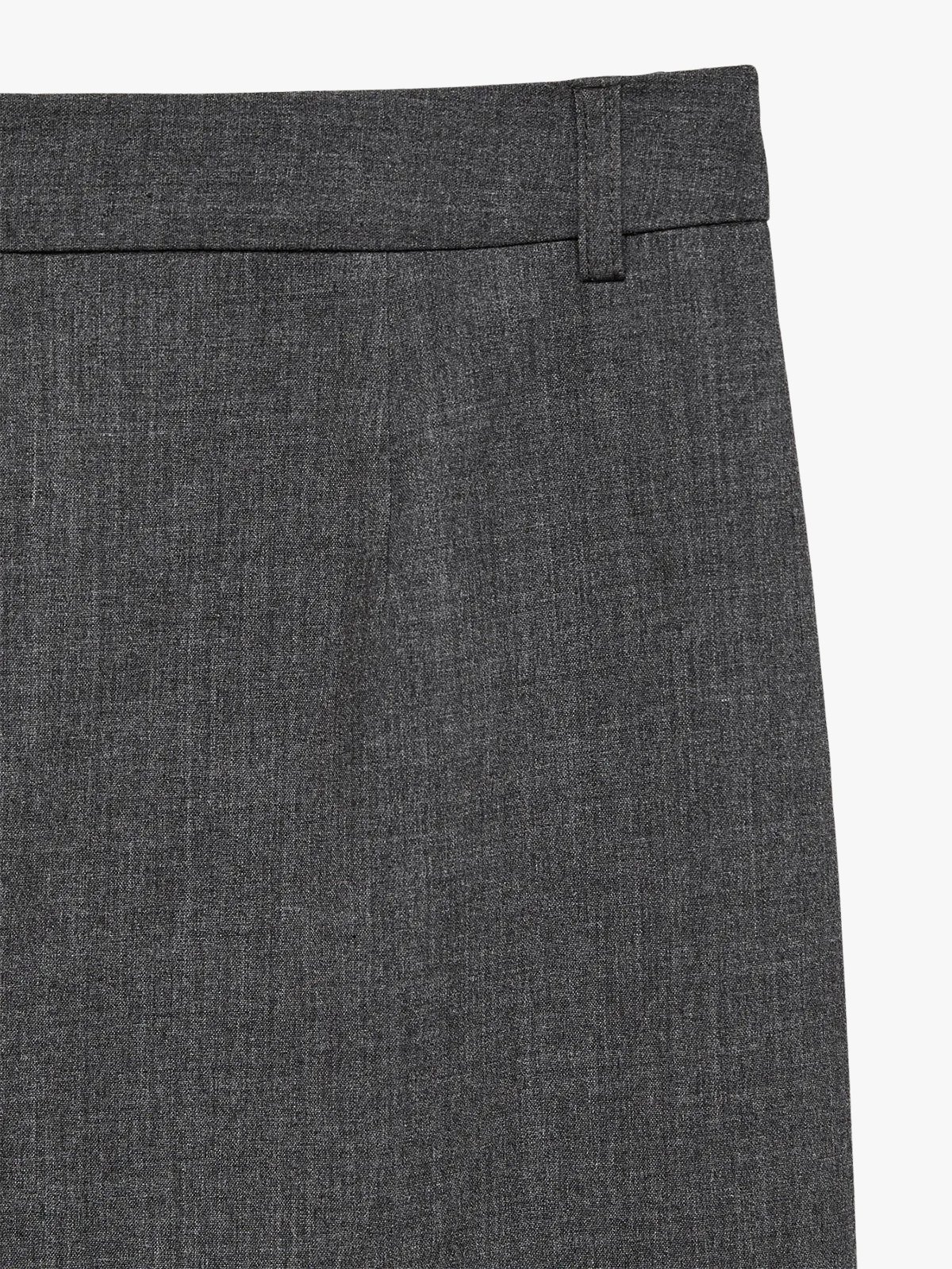 Vero Moda Texas Mid Waist Straight Pant Dark Grey Melange