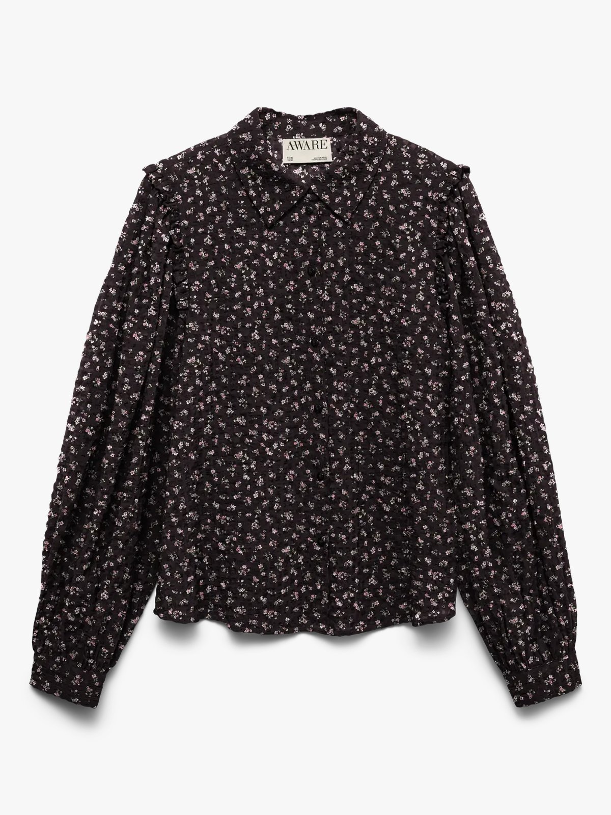 Vero Moda Aware Noelle Long Sleeve Shirt Chocolate Torte Rose Elegance