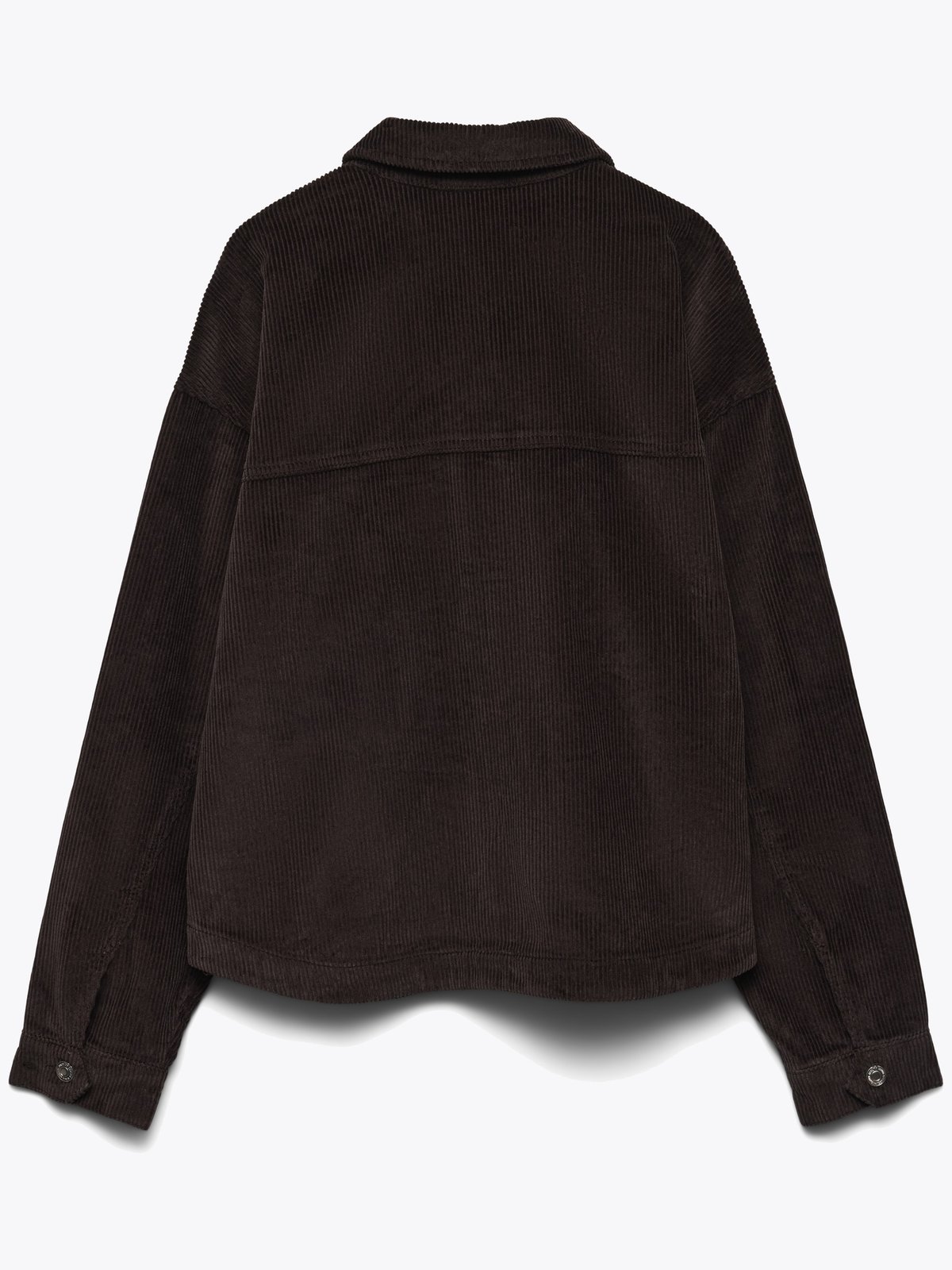 Vero Moda Jamie Long Sleeve Corduroy Shacket Chocolate Torte