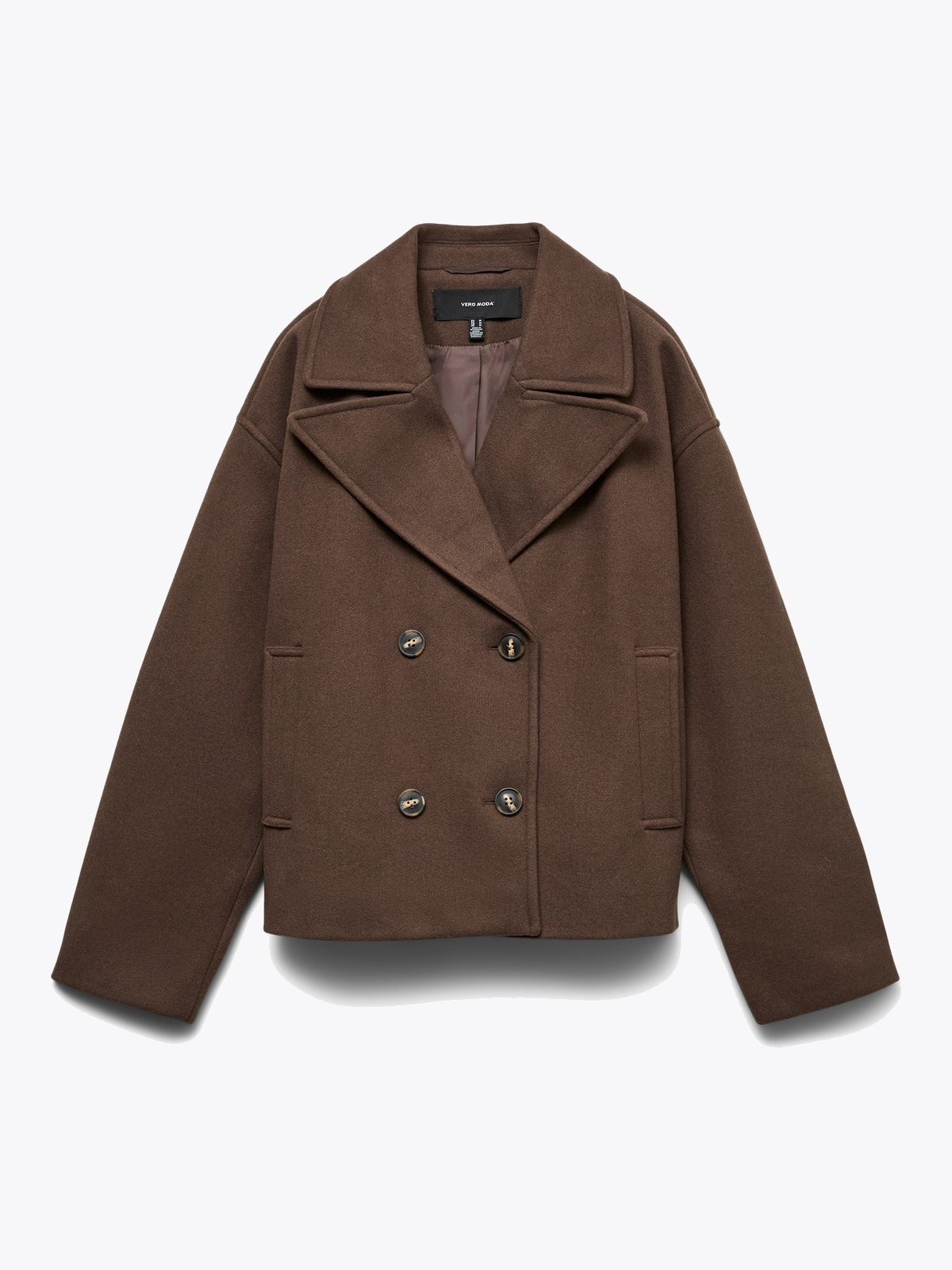 Vero Moda Vinceline Short Jacket Chocolate Brown