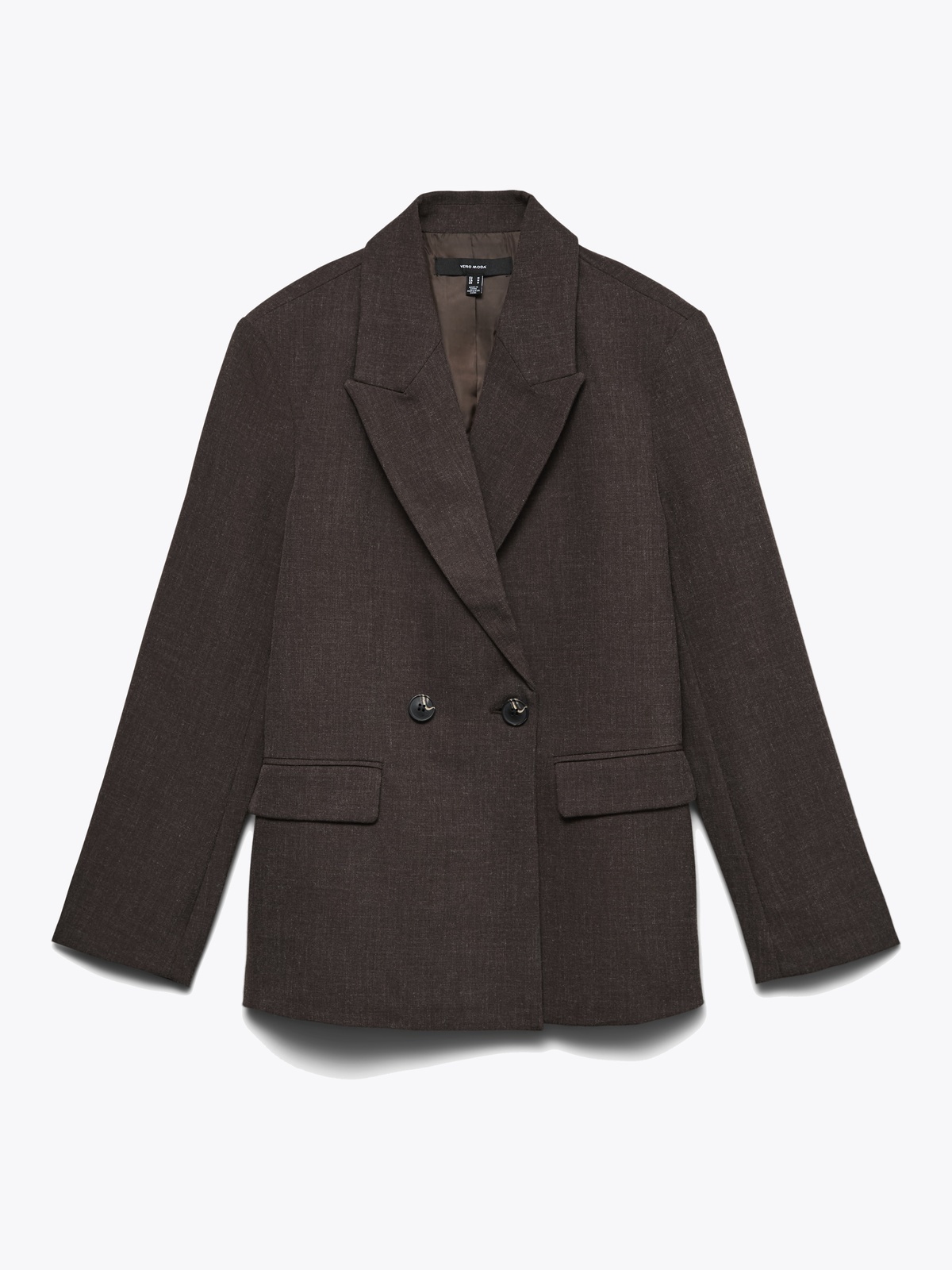 Vero Moda Bestie Long Sleeve Loose Blazer Chocolate Torte