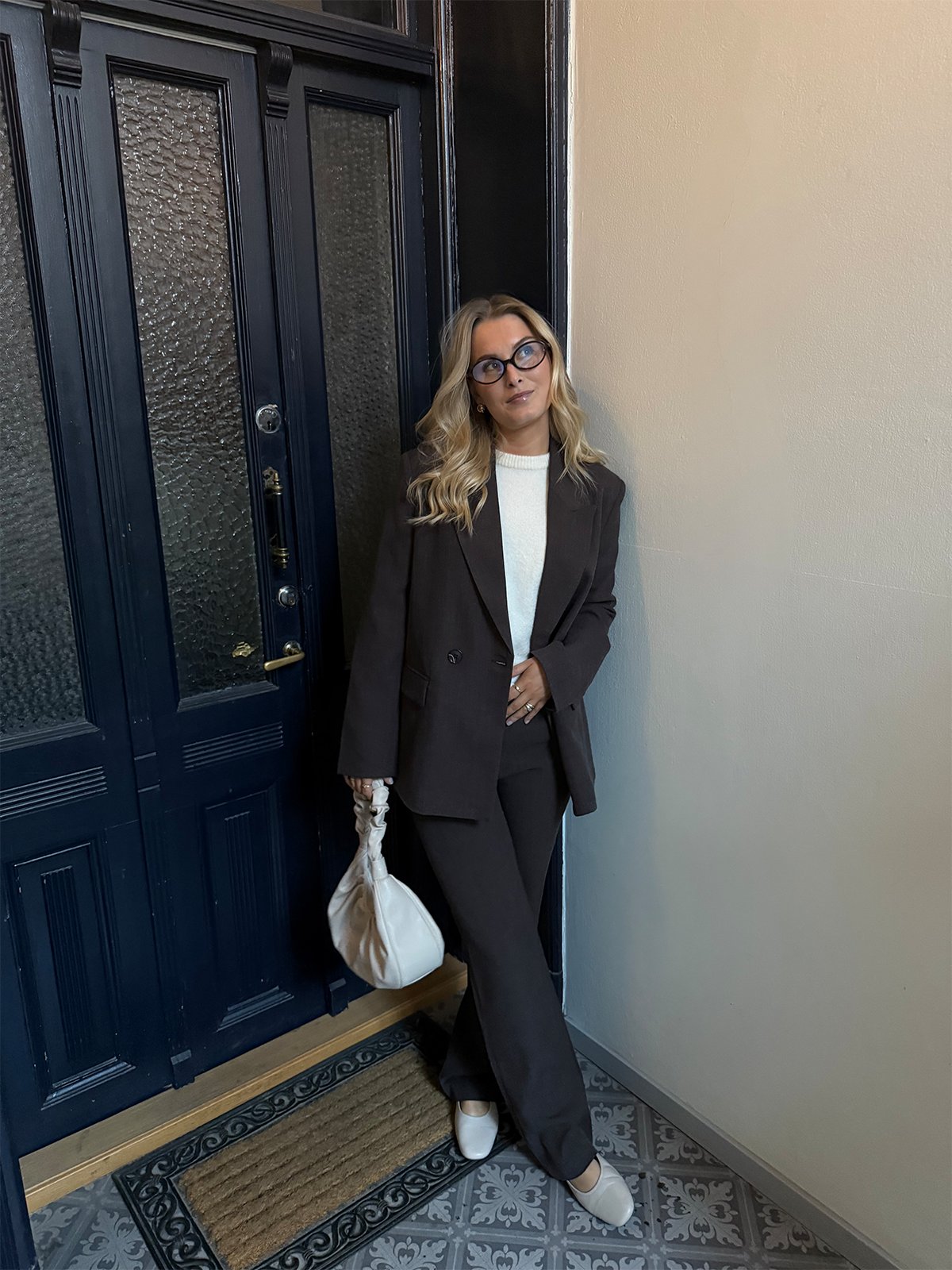 Vero Moda Bestie Long Sleeve Loose Blazer Chocolate Torte
