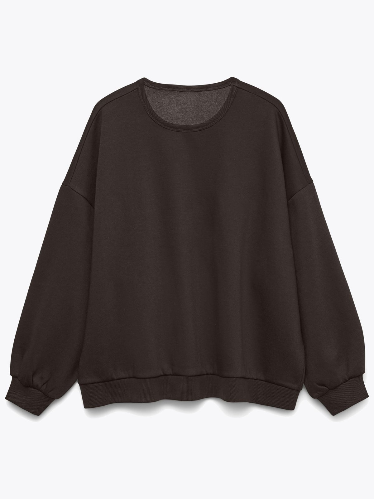 Vero Moda Teddy Maly Long Sleeve Sweatshirt Chocolate Torte
