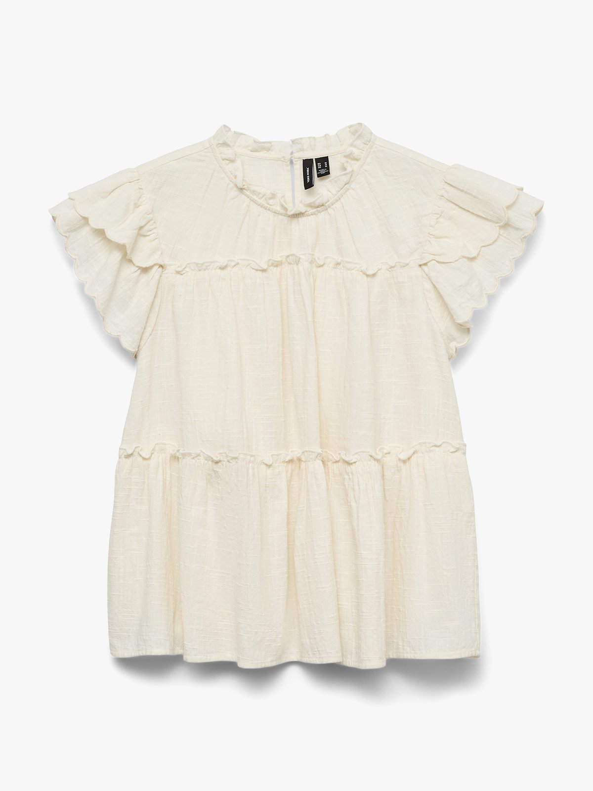 Vero Moda Mie Short Sleeve Top Birch
