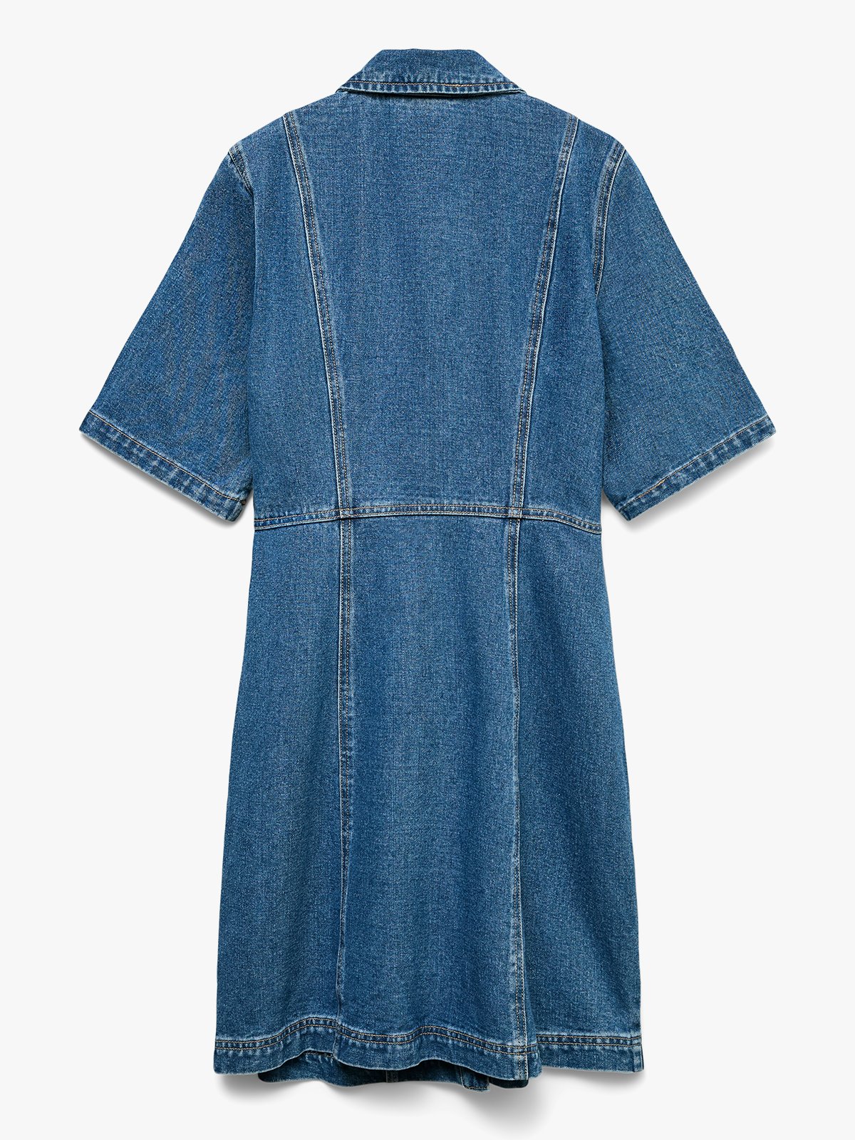 Vero Moda Daisy Short Sleeve Short Denim Dress Medium Blue Denim