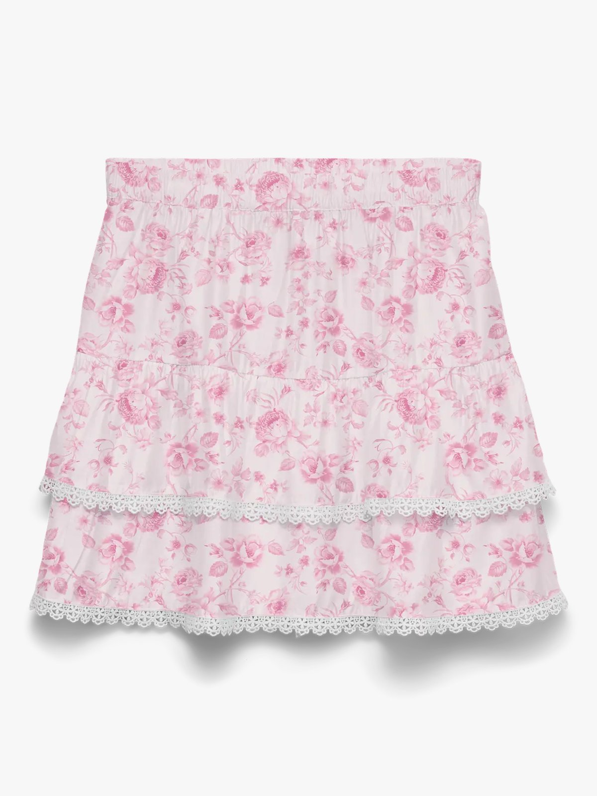 Vero Moda Bliss High Waist Short Detail Skirt Snow White Pink emma