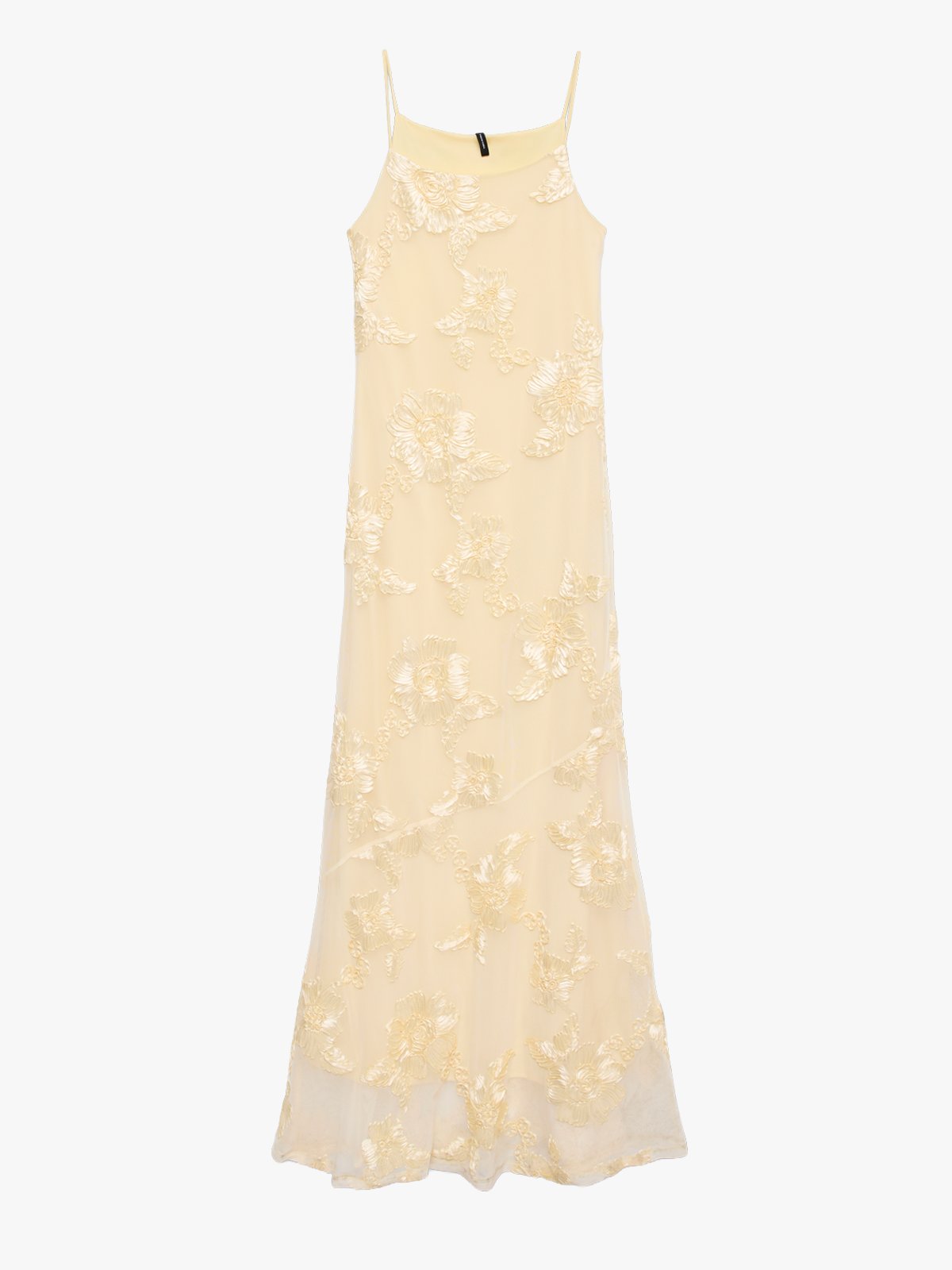 Vero Moda Quinn Short Sleeve Maxi Dress Mellow Yellow