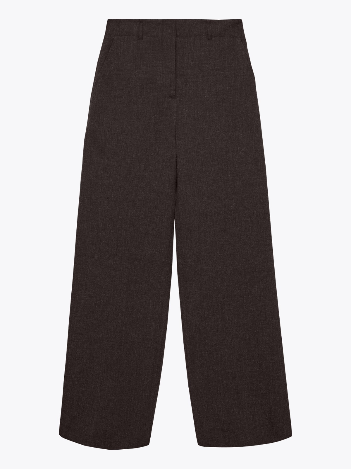 Vero Moda Bestie Highwaist Wide Pant Chocolate Torte MELANGE