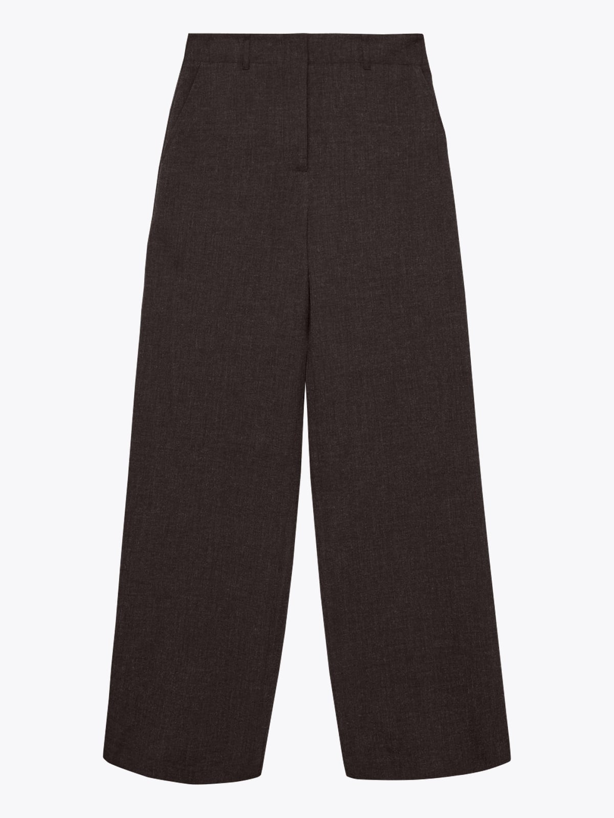 Vero Moda Bestie Highwaist Wide Pant Chocolate Torte MELANGE