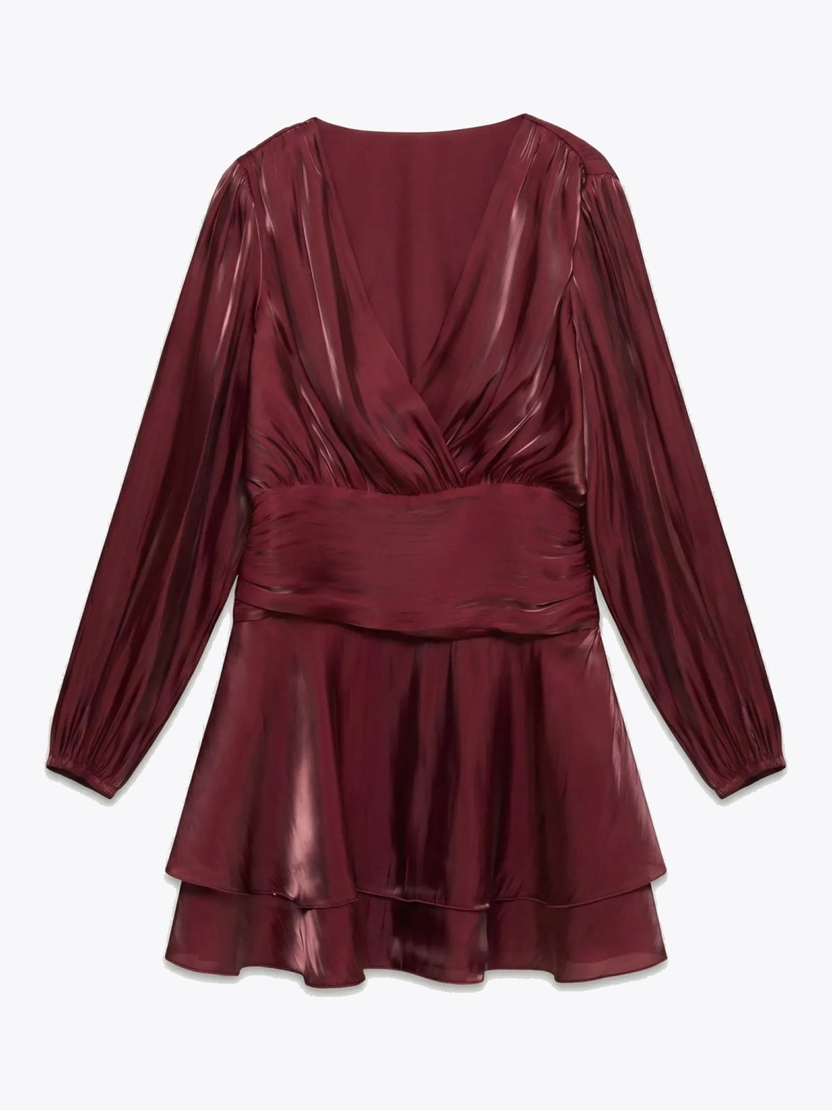 Vero Moda Polly Long Sleeve Short Dress Biking Red